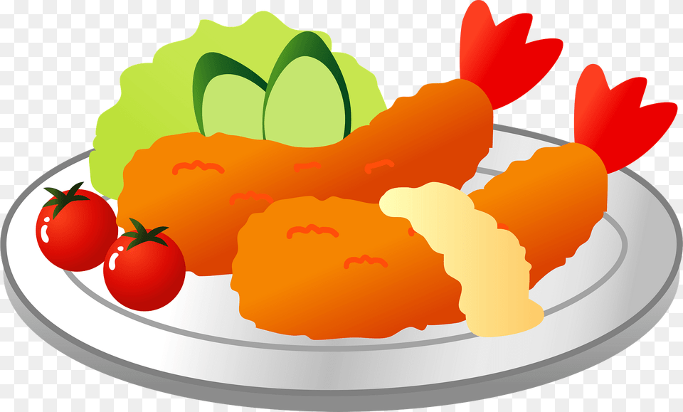 Fried Prawn Meal Clipart, Food, Dish, Lunch, Platter Free Png Download