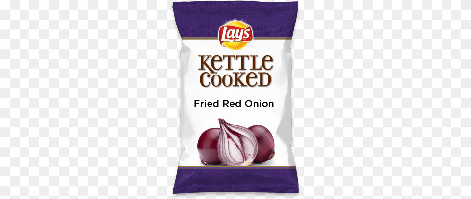 Fried Red Onion Be Yummy As A Chip Lay39s Do Lays Kettle Cooked Potato Chips Creamy Mediterranean, Food, Produce, Plant, Vegetable Free Png