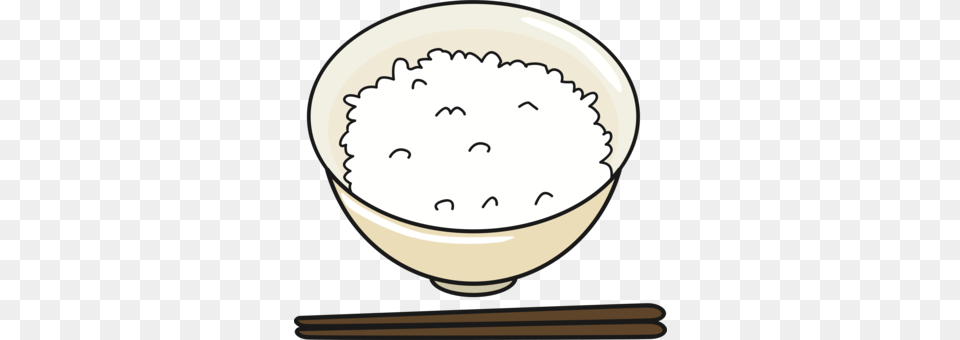 Fried Rice Bowl White Rice Soup Bowl, Stencil, Meal, Food Free Png Download