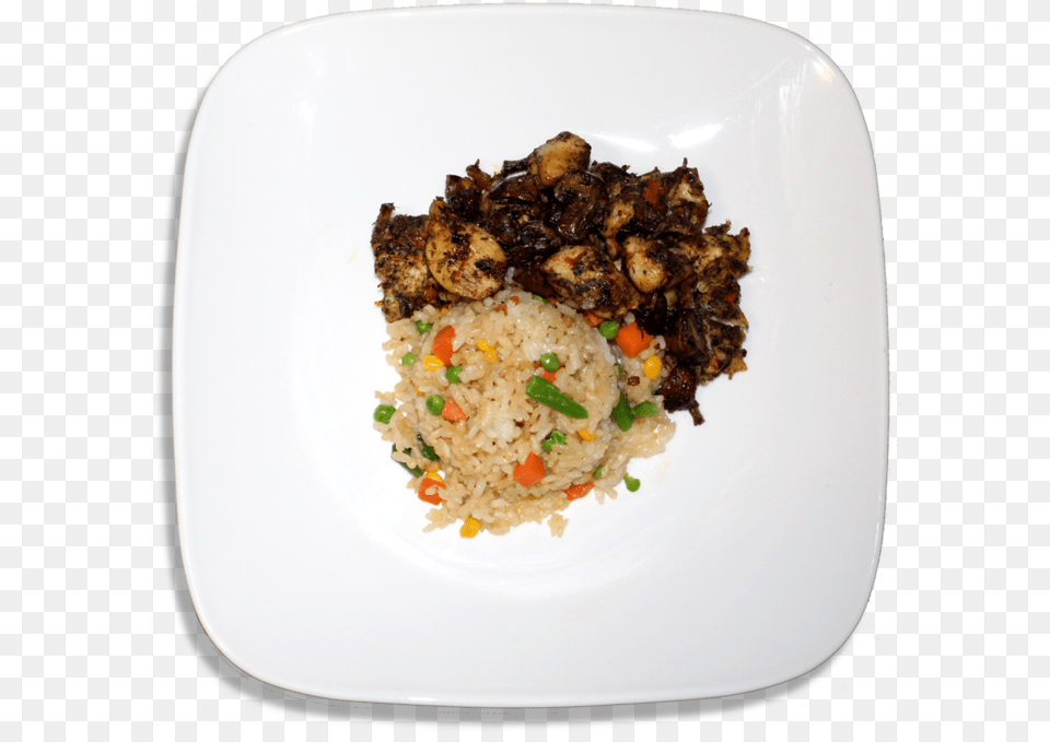 Fried Rice Steamed Rice, Food, Food Presentation, Plate, Meal Free Transparent Png