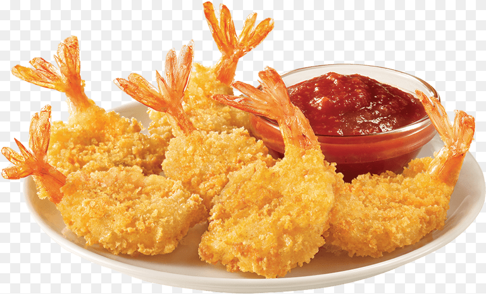 Fried Shrimp Butterfly Shrimp Plate, Food, Ketchup, Animal, Invertebrate Png Image