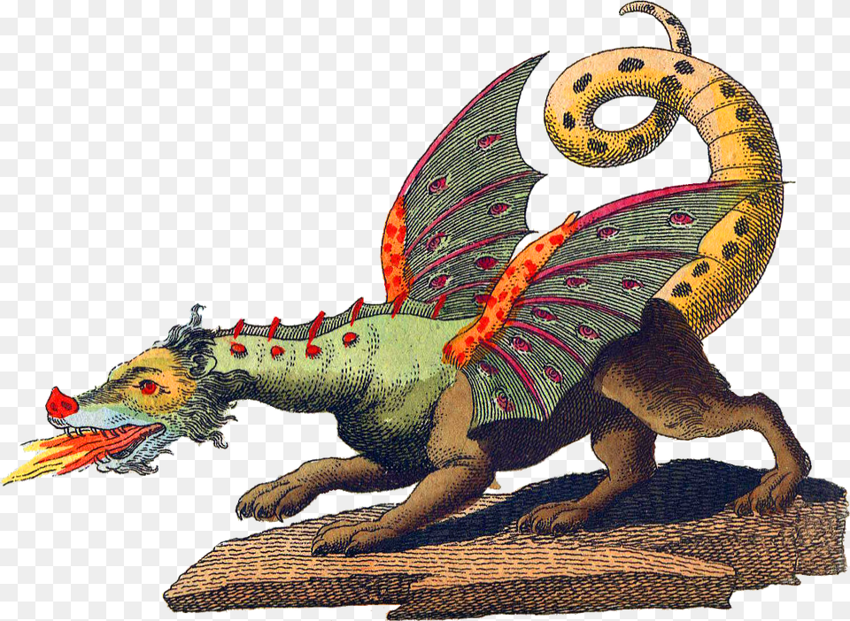 Friedrich Johann Justin Bertuch Mythical Creature Dragon Antoine Forqueray Amp Jean Baptiste Forqueray Pieces, Animal, Lizard, Reptile Png