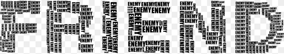 Friend Enemy Human People Persons Hate Hatred Calligraphy, Gray Png Image