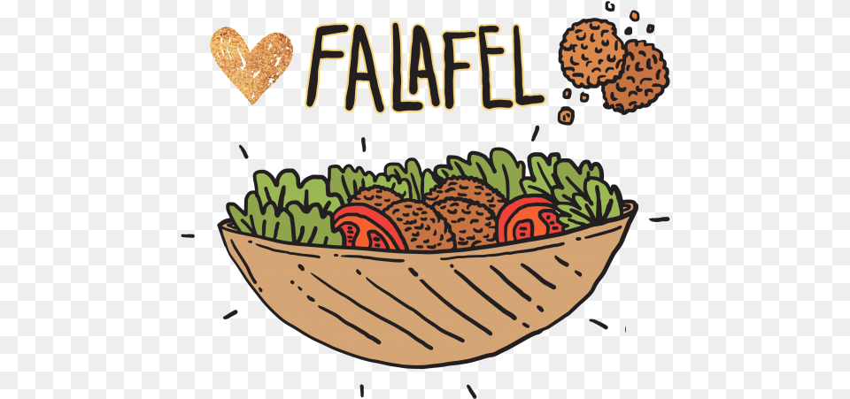 Friend Of Falafel Friendoffalafel Twitter Falafel Cartoon, Food, Lunch, Meal, Bowl Png