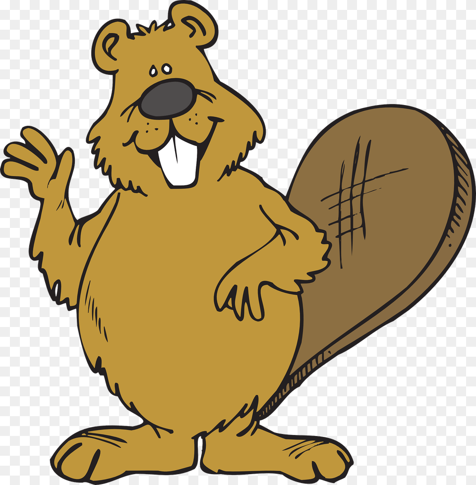 Friendly Beaver Clipart, Animal, Mammal, Rodent, Wildlife Free Transparent Png