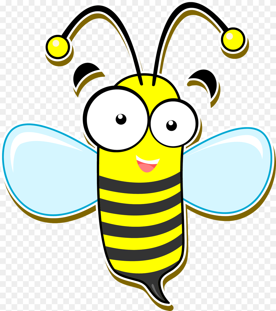 Friendly Bee Clipart, Animal, Insect, Invertebrate, Wasp Png Image