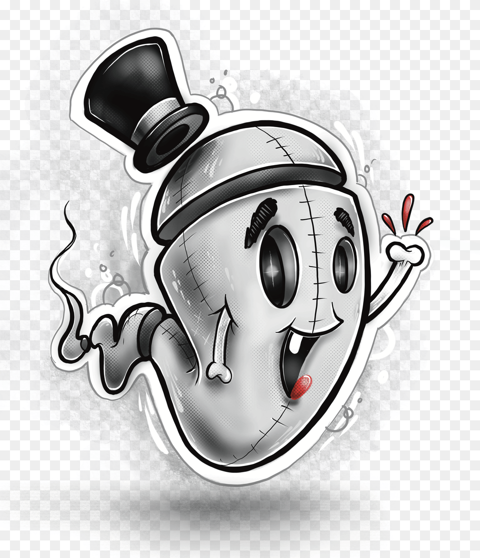 Friendly Ghost Projects Photos Videos Logos Fictional Character, Art, Electronics, Headphones Free Png