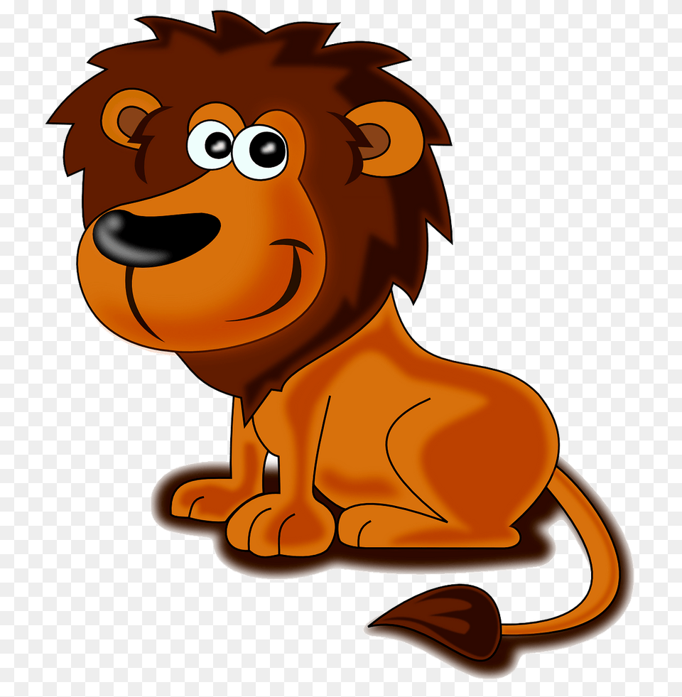 Friendly Lion Clipart, Animal, Mammal, Wildlife Png