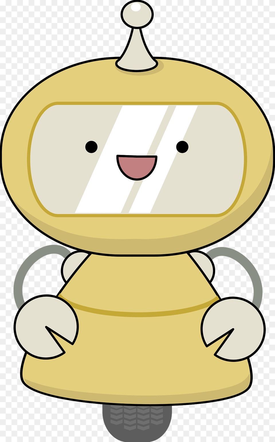 Friendly Robot In Yellow Clipart Free Png Download