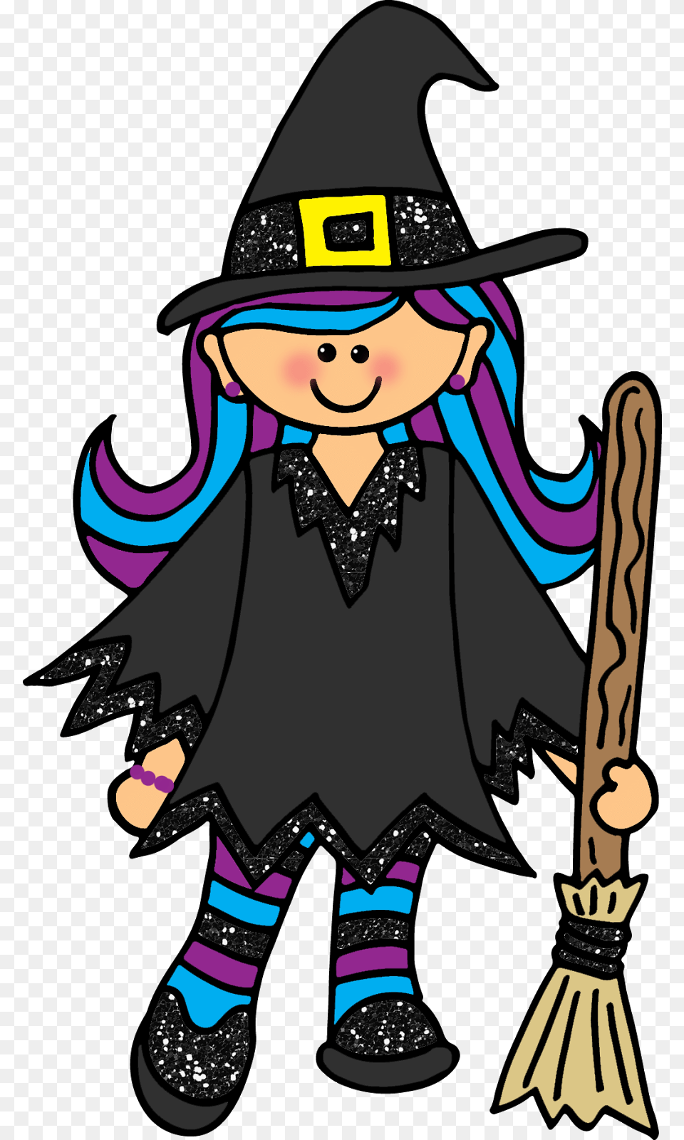 Friendly Witch Clipart, Person, Face, Head, Clothing Free Png Download