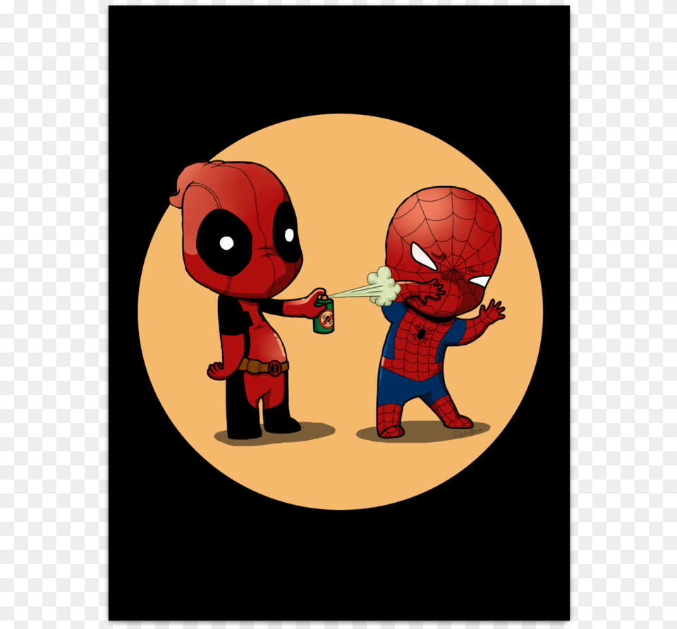 Friends Forever Spiderman And Deadpool Funny Comics, Baby, Person, Balloon Free Png