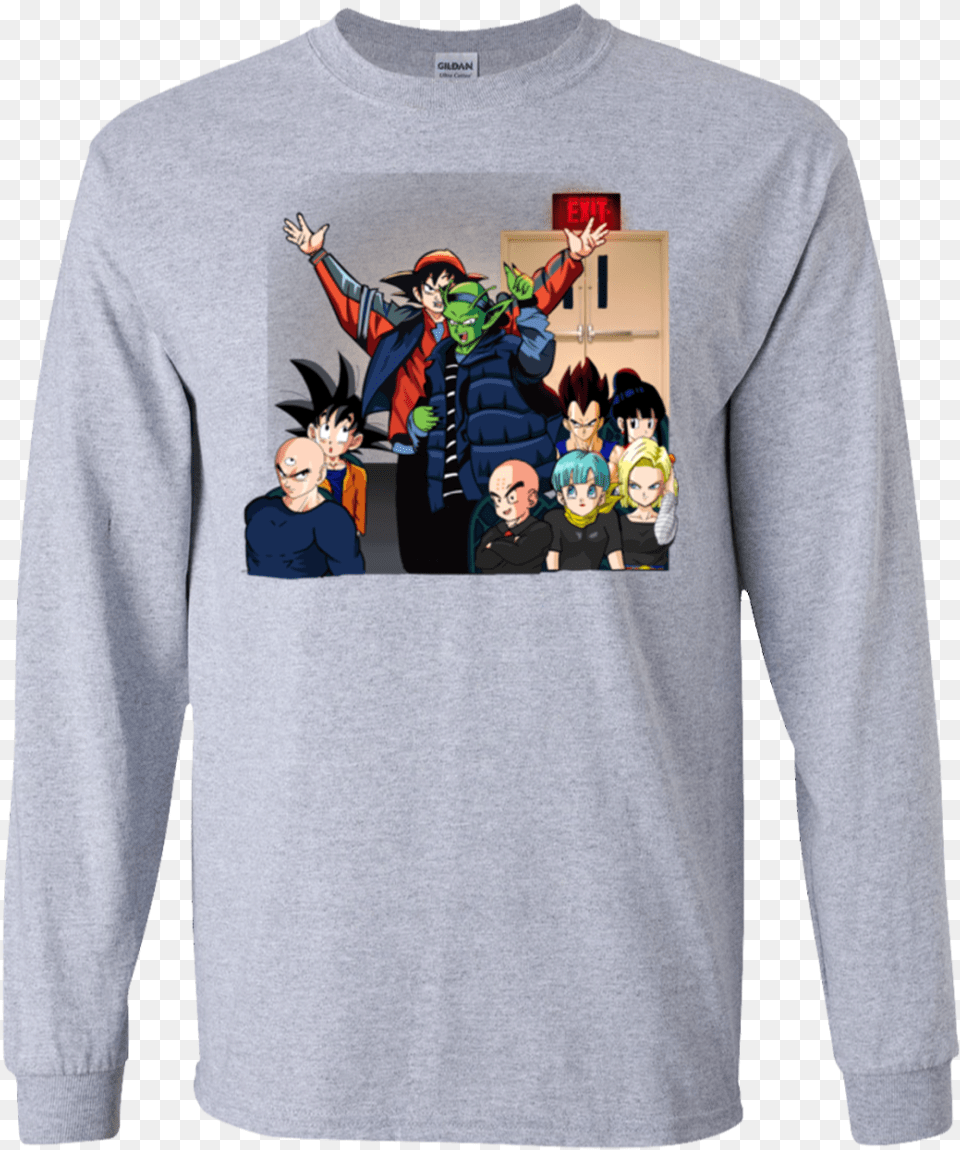 Friends Goku Vegeta Piccolo Krillin Gohan Dbz Dragon Ball Ninja Kidz Tv T Shirt, T-shirt, Clothing, Sleeve, Long Sleeve Free Transparent Png