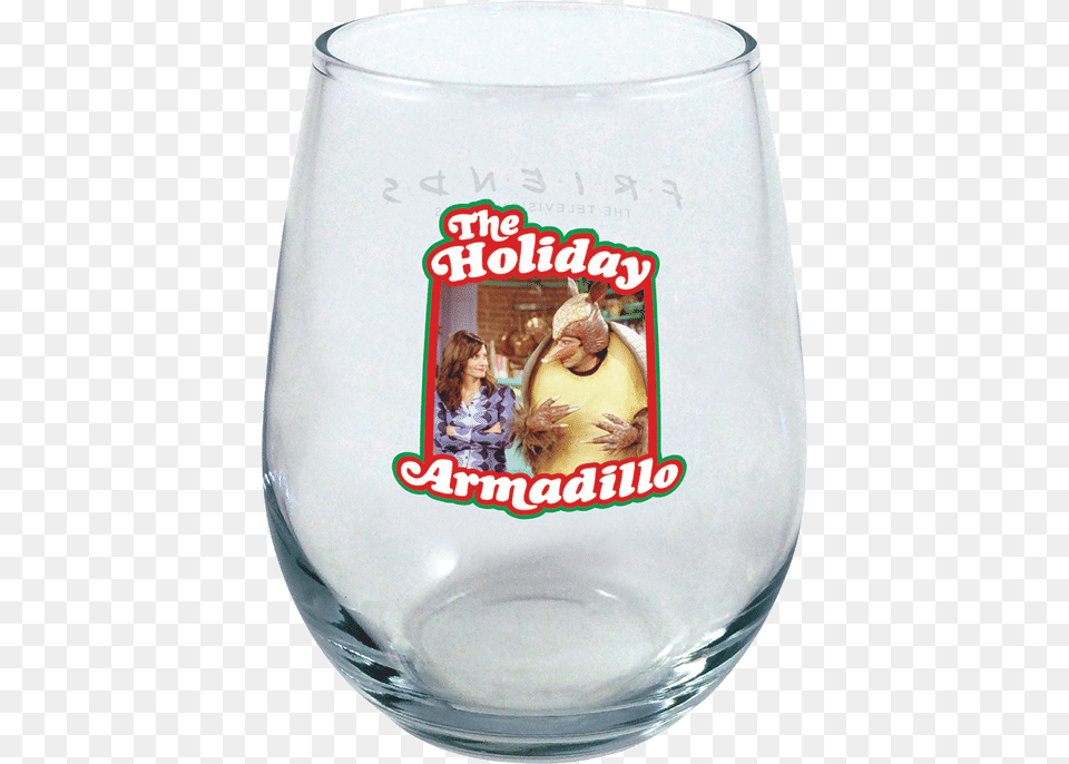 Friends Holiday Armadillo Stemless Wine Glass Holiday Armadillo, Person, Jar, Adult, Female Free Transparent Png