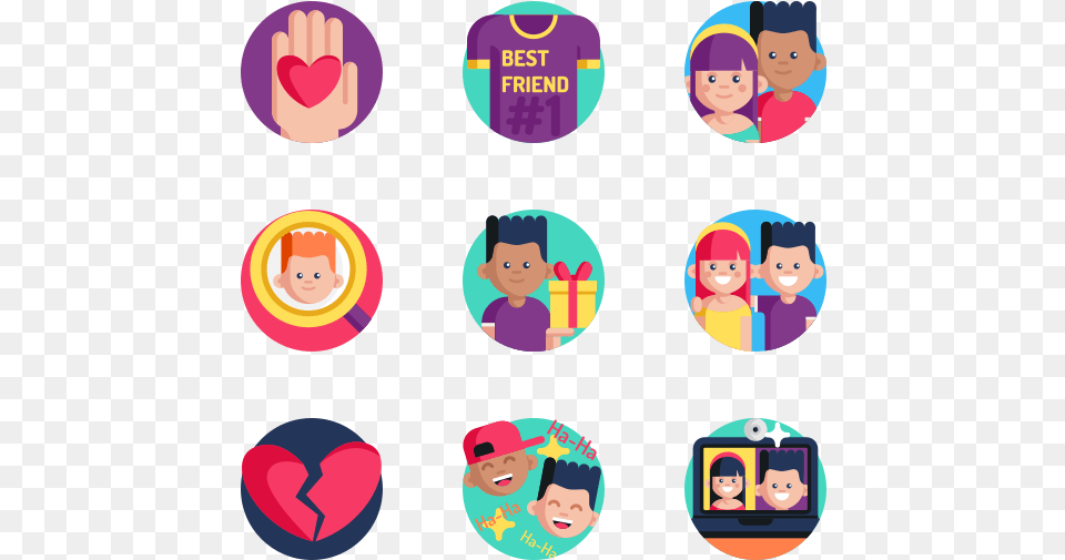 Friends Icon Flaticon, Baby, Person, Face, Head Free Png