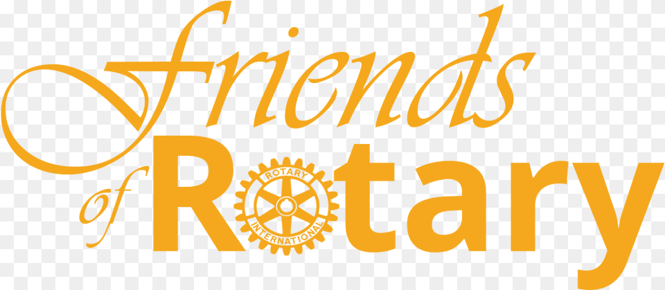 Friends Of Rotary Logo Friends Of Rotary, Text, Machine, Wheel, Bulldozer Png Image