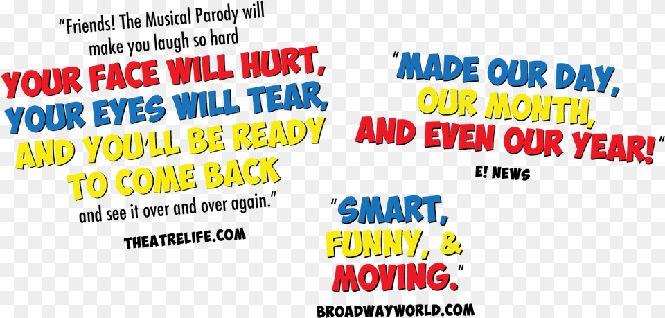 Friends The Musical Parody T Shirts, Text Free Png