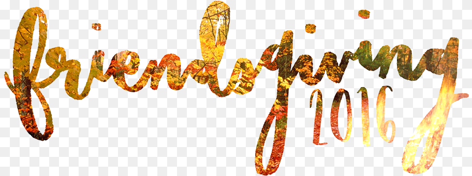 Friendsgiving Hand Lettering, Handwriting, Text, Calligraphy Free Transparent Png