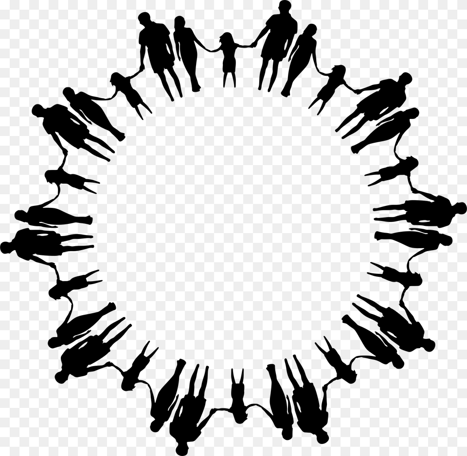 Friendship Clipart Cirlce, Gray Png Image