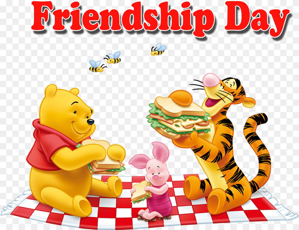 Friendship Day Hd Images Winnie The Pooh Tigger And Piglet, Baby, Person, Toy Png
