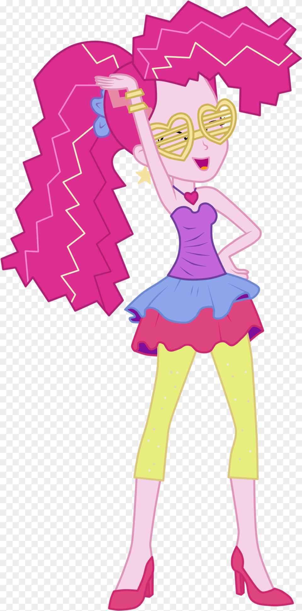 Friendship Through The Ages Pinkie Pie, Purple, Person, Girl, Female Free Png