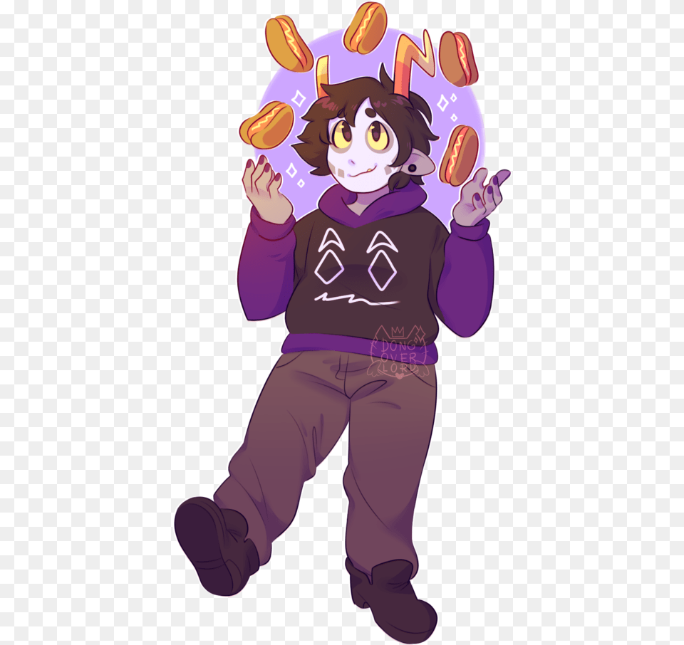 Friendsim Hot Dog Clown, Purple, Baby, Person, Book Free Png