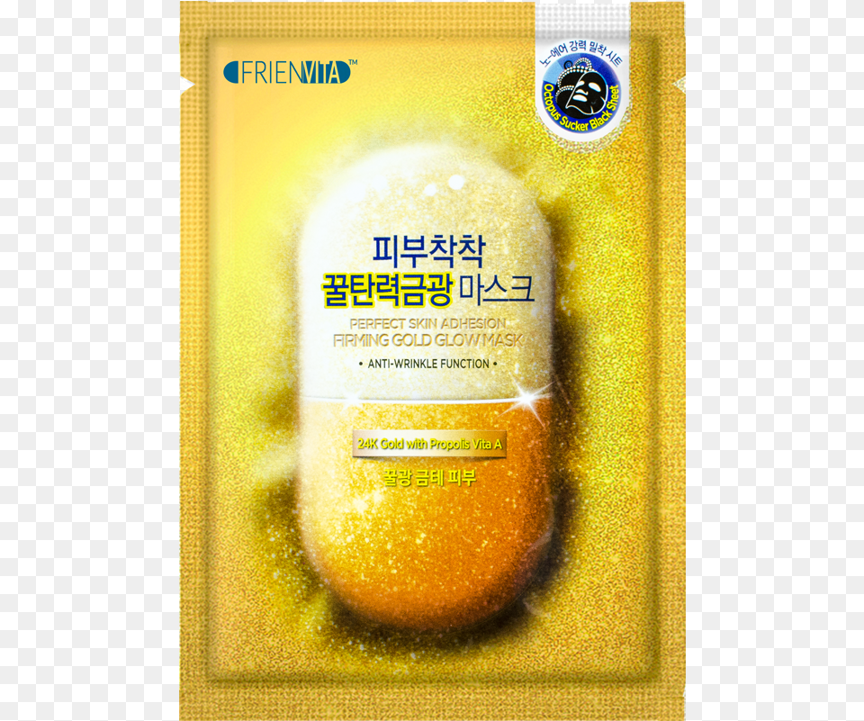 Frienvita Firming Gold Glow Mask Perfect Skin Adhesion White Gold Glow Mask, Advertisement, Poster Png Image