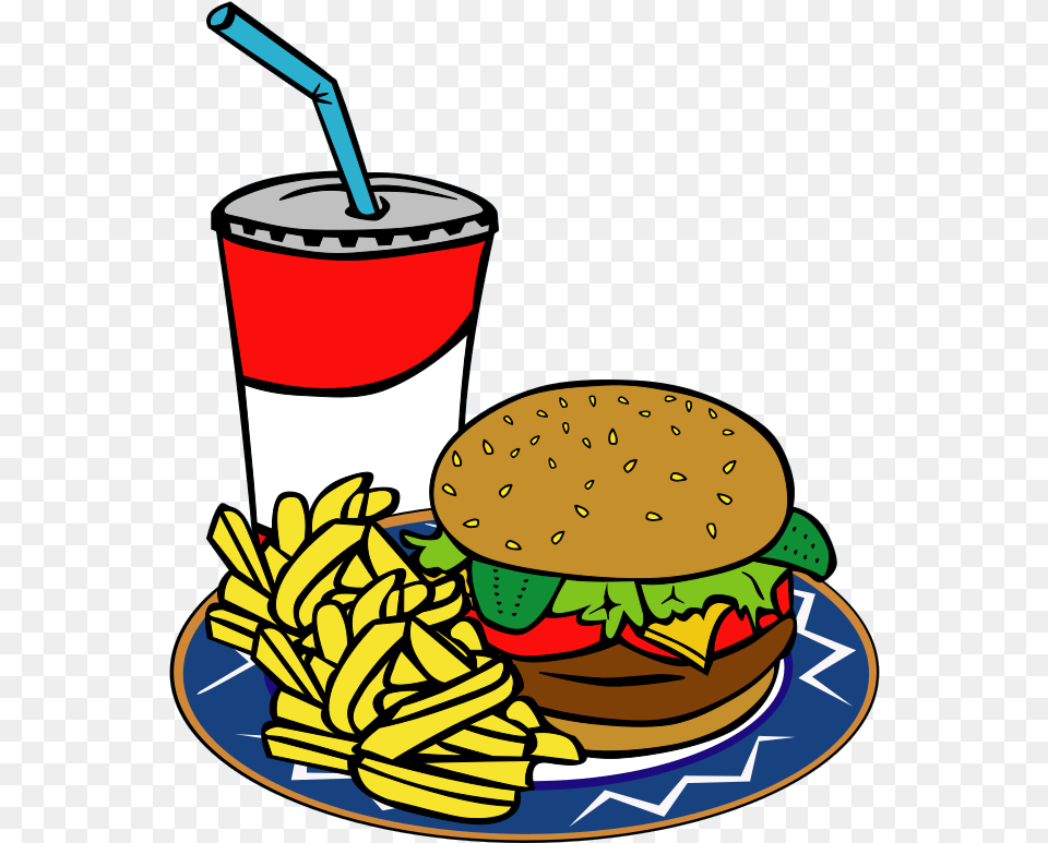 Fries Burger Soda Fast Food Svg Clip Arts, Lunch, Meal, Dynamite, Weapon Free Png Download