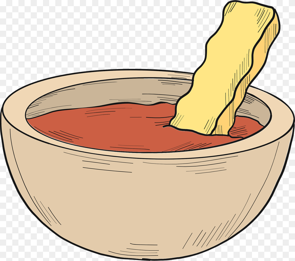 Fries Clipart, Bowl, Dip, Food, Ketchup Png Image