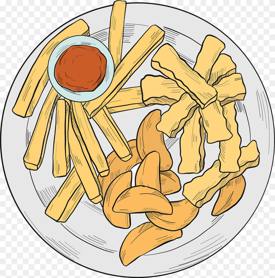Fries Clipart, Food, Food Presentation, Meal, Dish Free Png