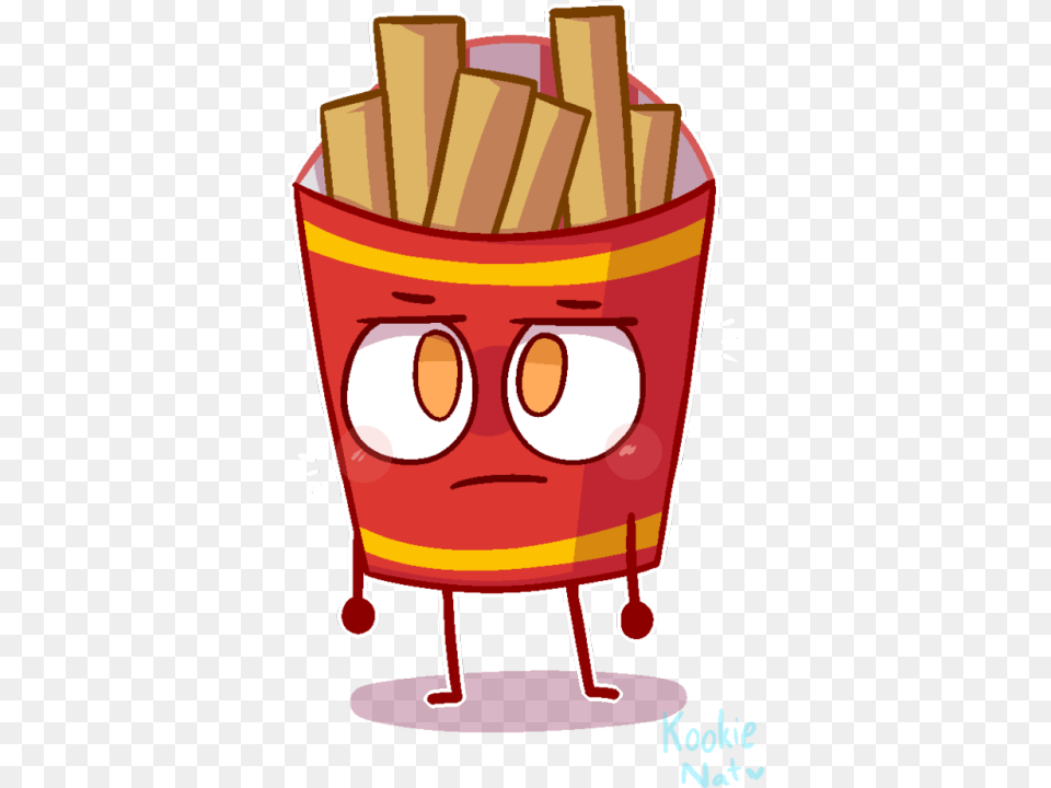 Fries Clipart Sad For Download Bfdi Fries X Puffball, Food, Birthday Cake, Cake, Cream Png