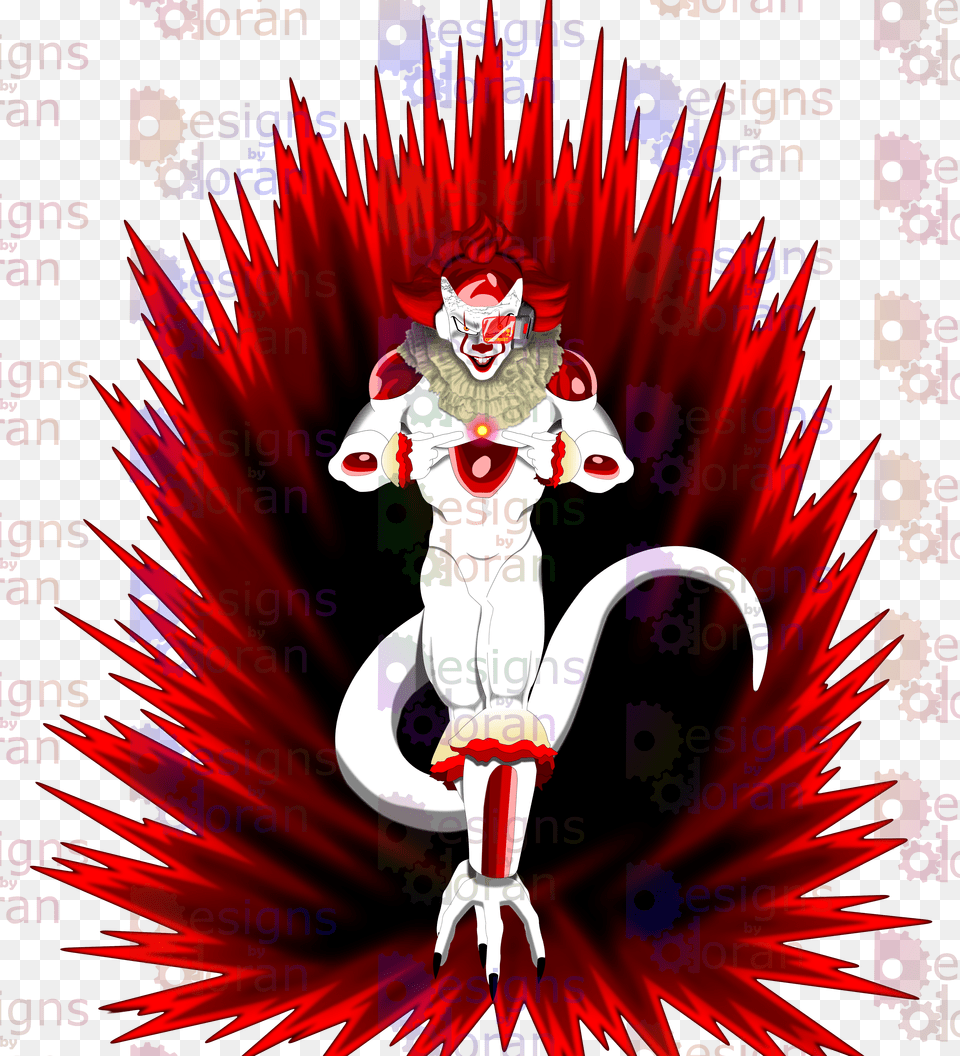 Frieza And Pennywise Mashup Png Image