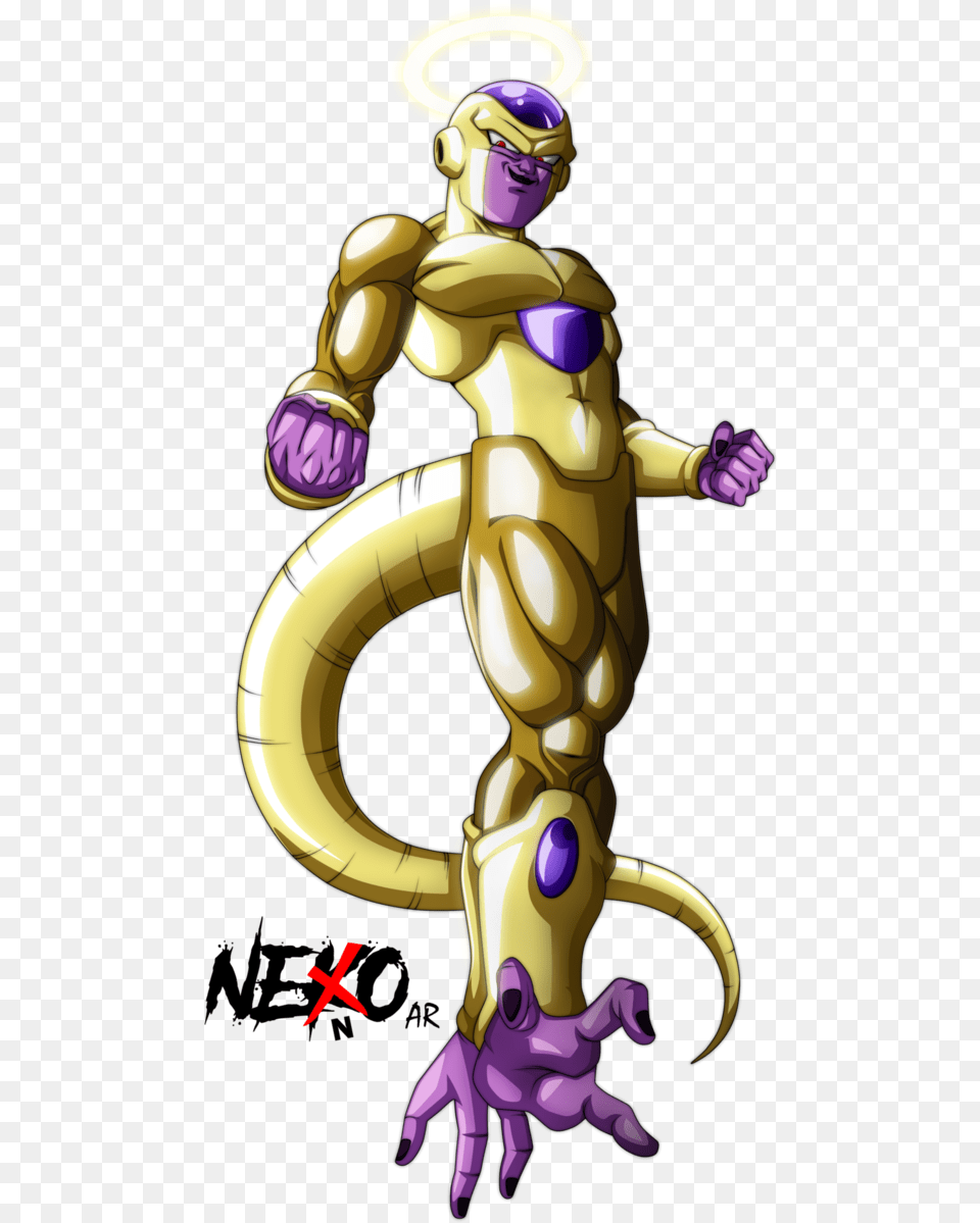 Frieza By Nekoar Angel Golden Frieza, Purple, Baby, Person, Face Png Image