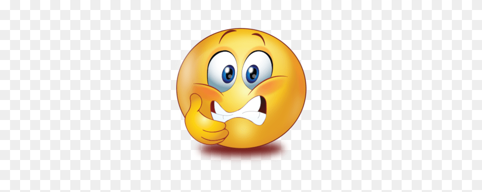 Frightened Scared Face Emoji, Sphere Free Transparent Png