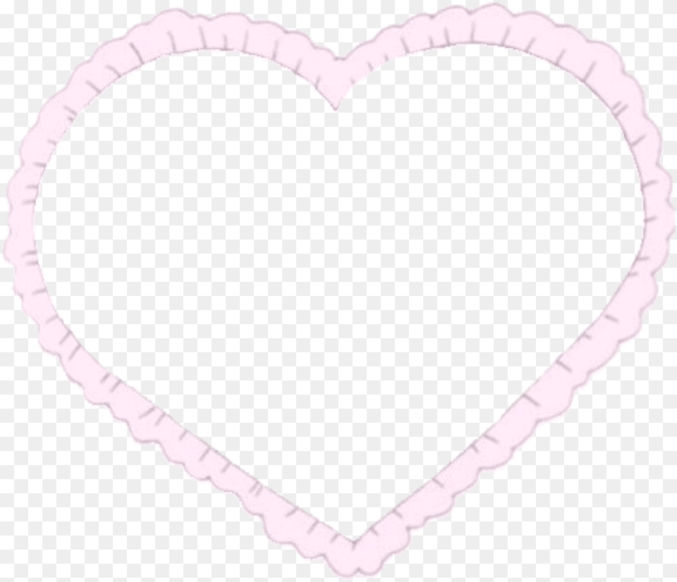 Frilly Heart Lace Pink Heart Frame Heart, Accessories, Jewelry, Necklace Free Transparent Png