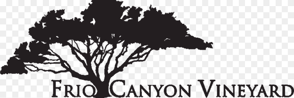 Frio Canyon Vineyard Silhouette, Gray Png Image