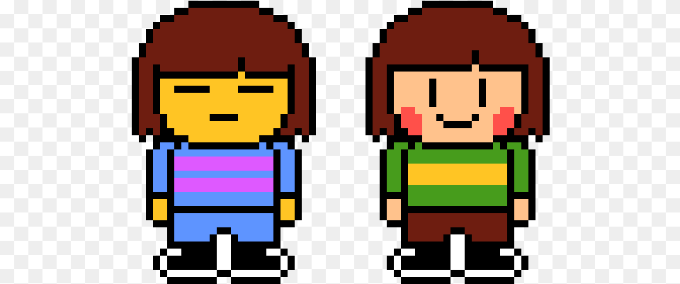 Frisk And Chara Colored Sprites, Mailbox Free Png Download