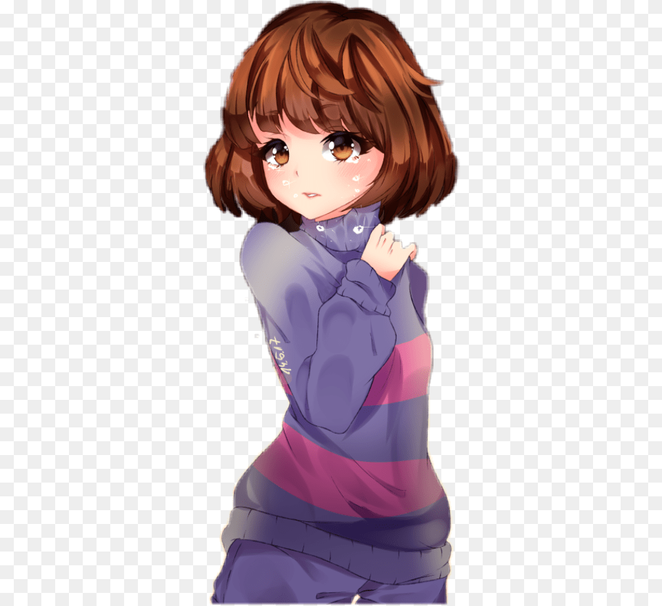 Frisk Undertale Sad Anime Cute Crying Undertale Frisk Anime, Publication, Book, Comics, Baby Png Image