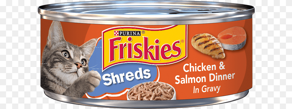 Friskies Cat Food Shreds, Aluminium, Canned Goods, Can, Tin Free Transparent Png