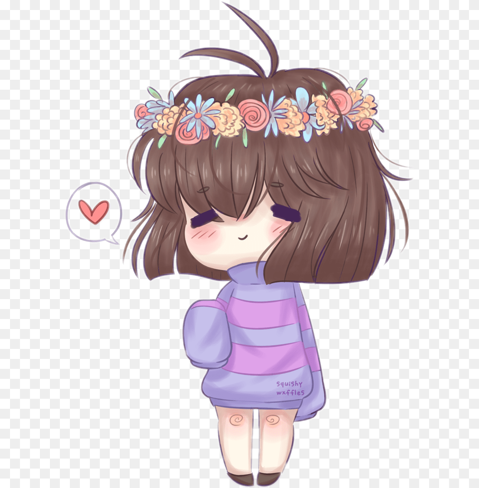 Friskundertale Frisk Chibi, Publication, Book, Clothing, Comics Free Png