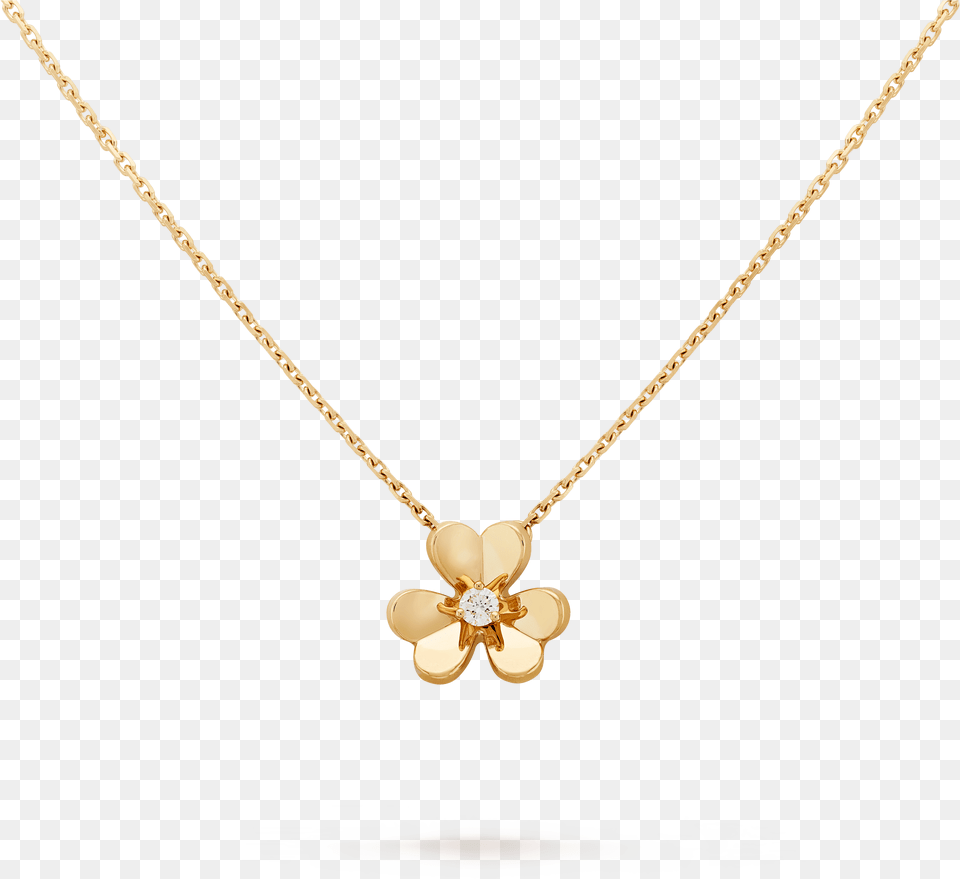 Frivole Pendant Mini Model Van Cleef Flower Necklace, Accessories, Jewelry, Diamond, Gemstone Free Transparent Png