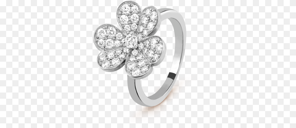 Frivole Ring 1 Flower Van Cleef Amp Arpels Frivole Ring Woman 8 Flowers, Accessories, Jewelry, Diamond, Gemstone Png