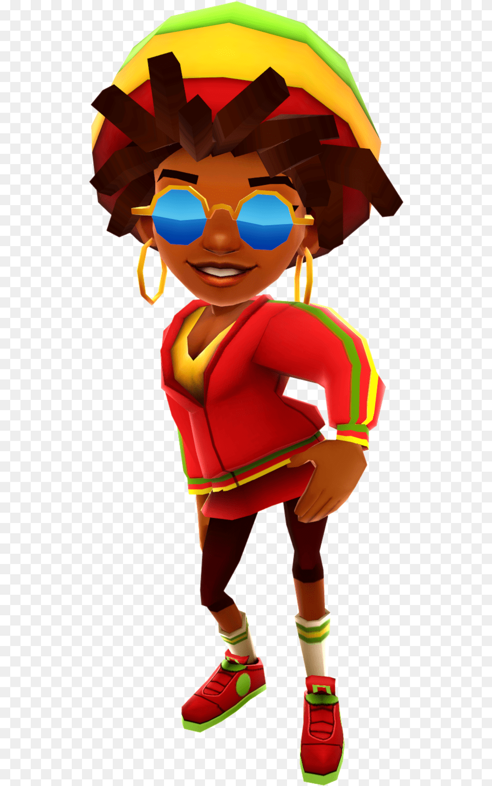 Frizzy Rasta Outfit00 Subway Surfers Sun, Baby, Person, Clothing, Footwear Png Image