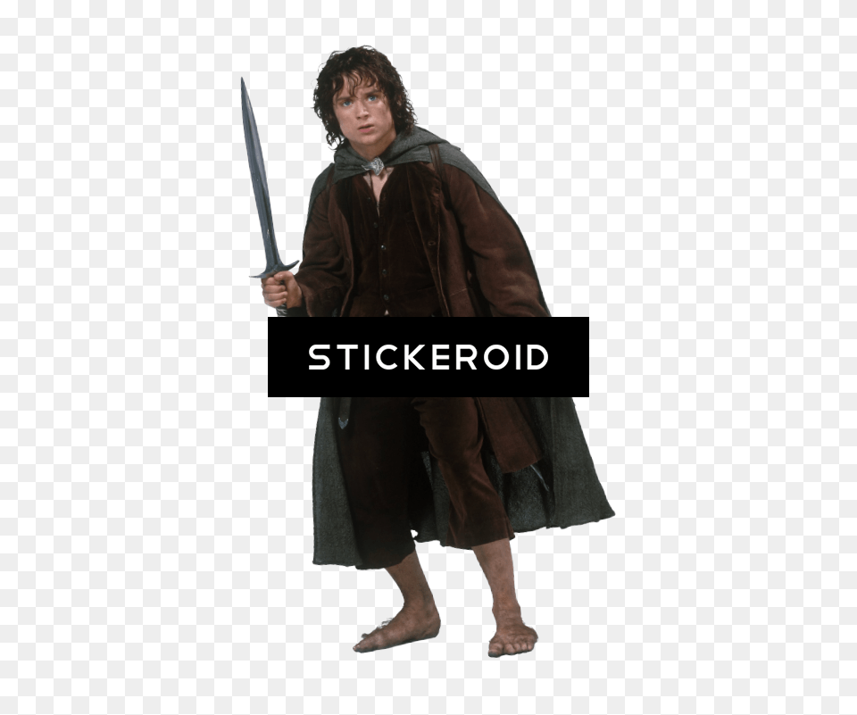 Frodo Lord Of Rings The Frodo, Clothing, Coat, Fashion, Weapon Free Png