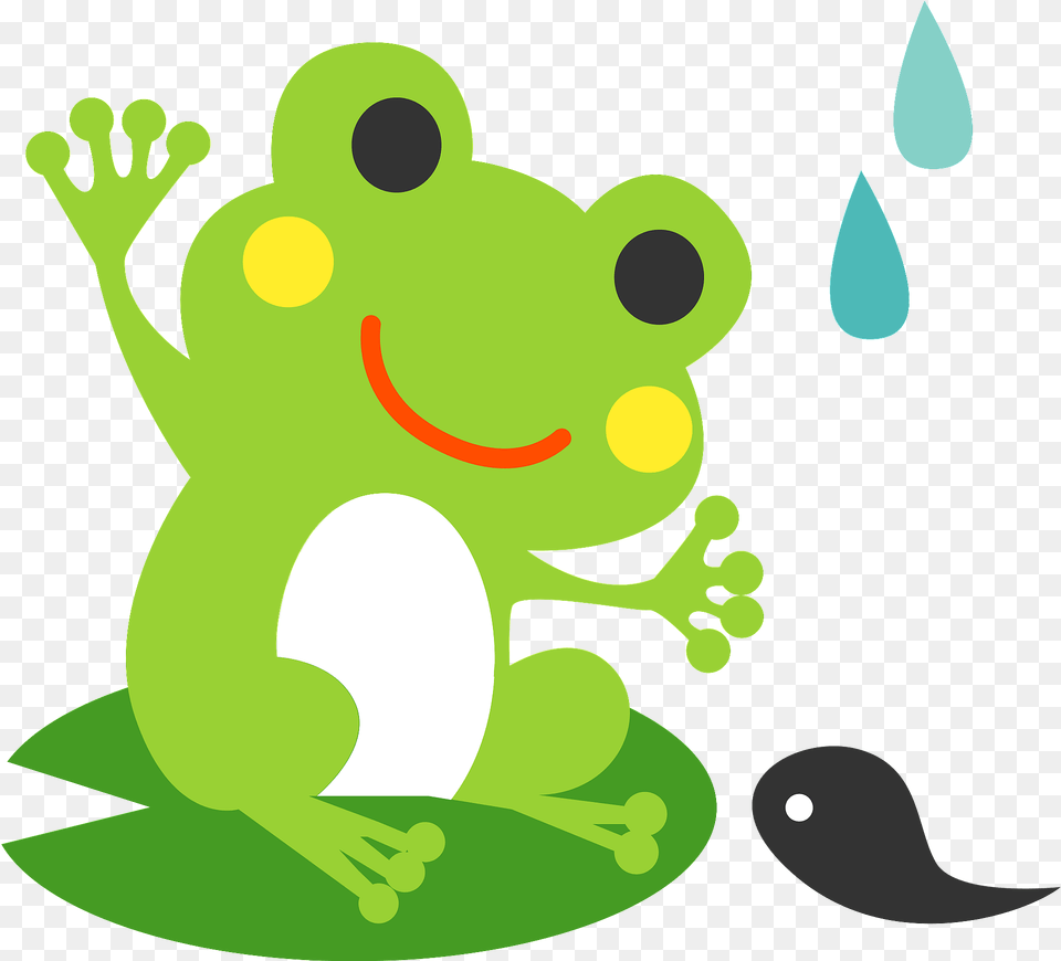 Frog And Tadpole Clipart, Amphibian, Animal, Wildlife, Fish Png Image