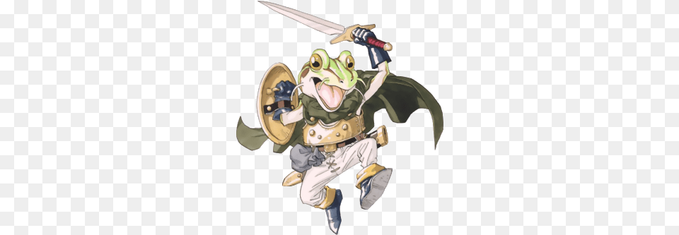 Frog As He Appears For The Super Nintendo Version Chrono Trigger Characters Artwork, Baby, Person, Blade, Dagger Free Transparent Png