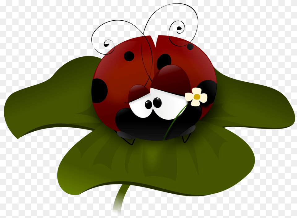 Frog Cartoon Ladybird Beetle Mouth, Leaf, Plant, Green, Flower Free Transparent Png