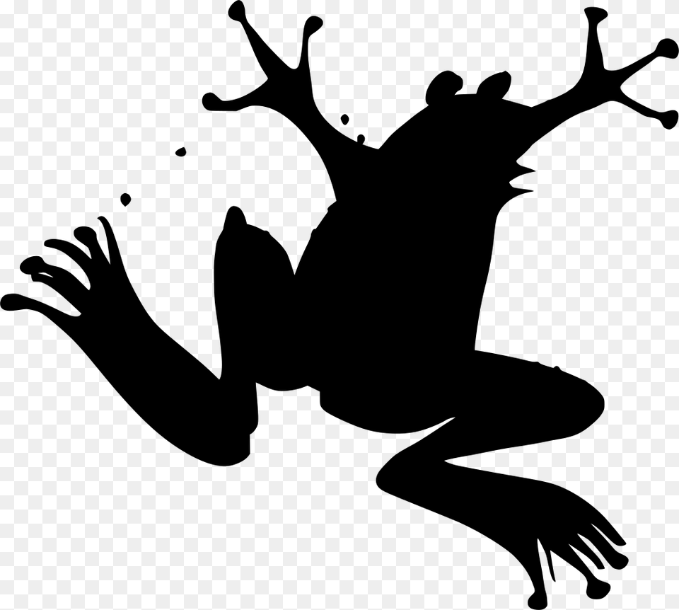 Frog Clip Art, Gray Free Png Download