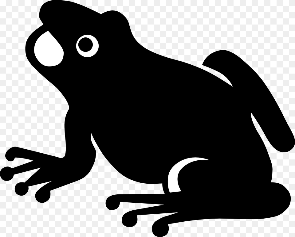 Frog Clip Art Stencil, Amphibian, Animal, Wildlife Free Png Download