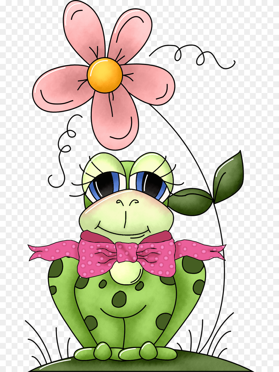Frog Clip Art Frog Under Flower Clipart, Cartoon, Plant, Nature, Outdoors Free Transparent Png