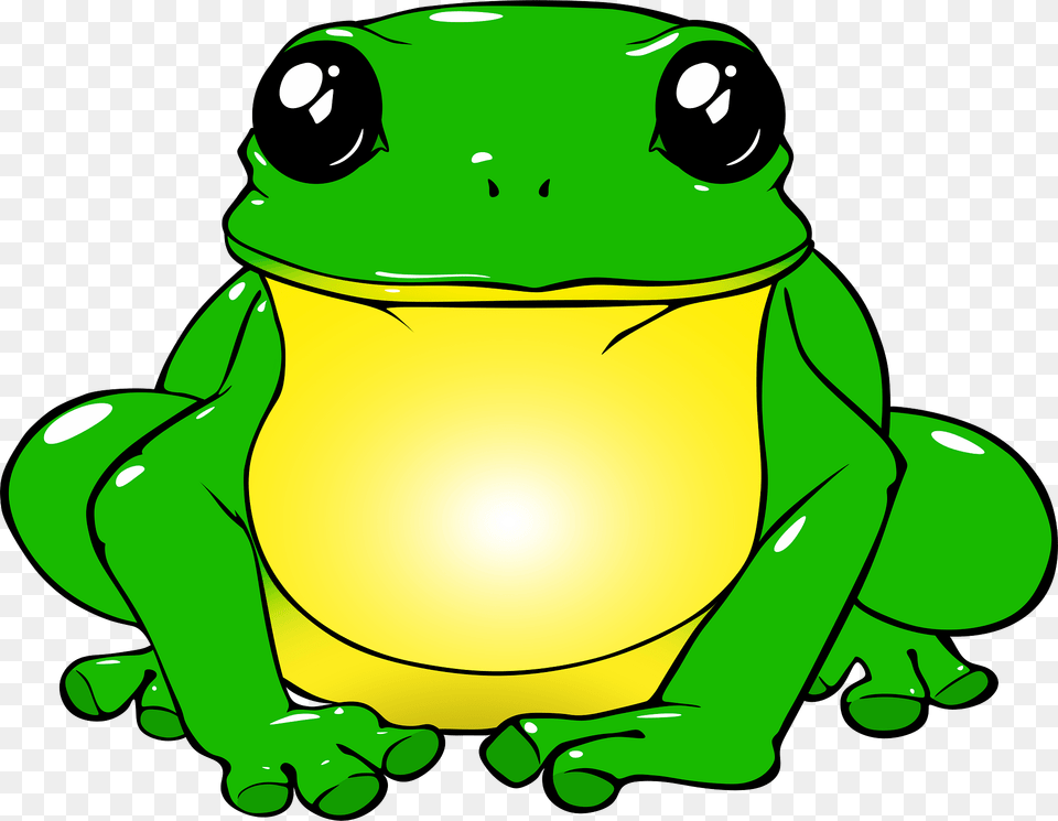 Frog Clipart, Amphibian, Animal, Green, Wildlife Png Image